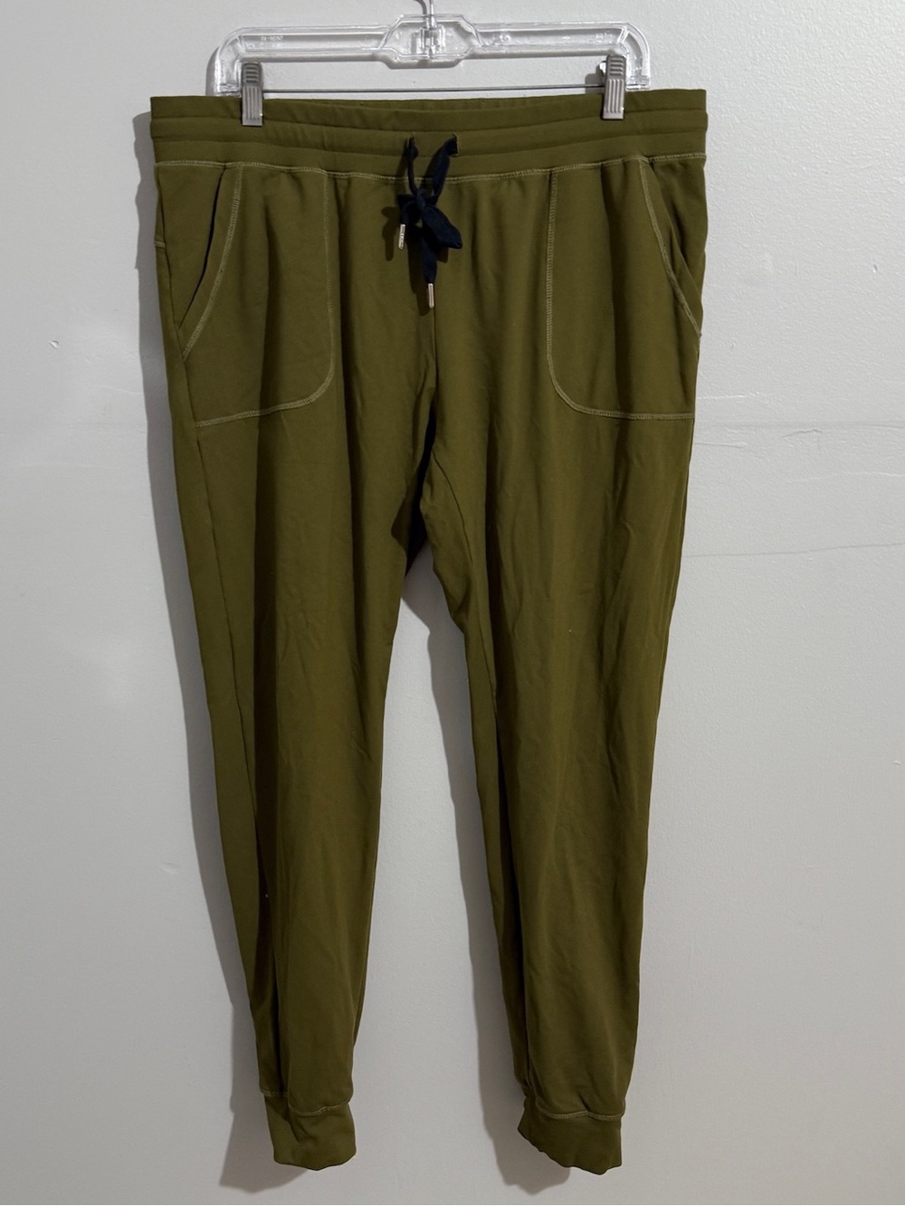Zyia Pants Womens XXL Olive Green Drawstring Jogger Athleisure Earthy Yoga